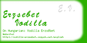 erzsebet vodilla business card